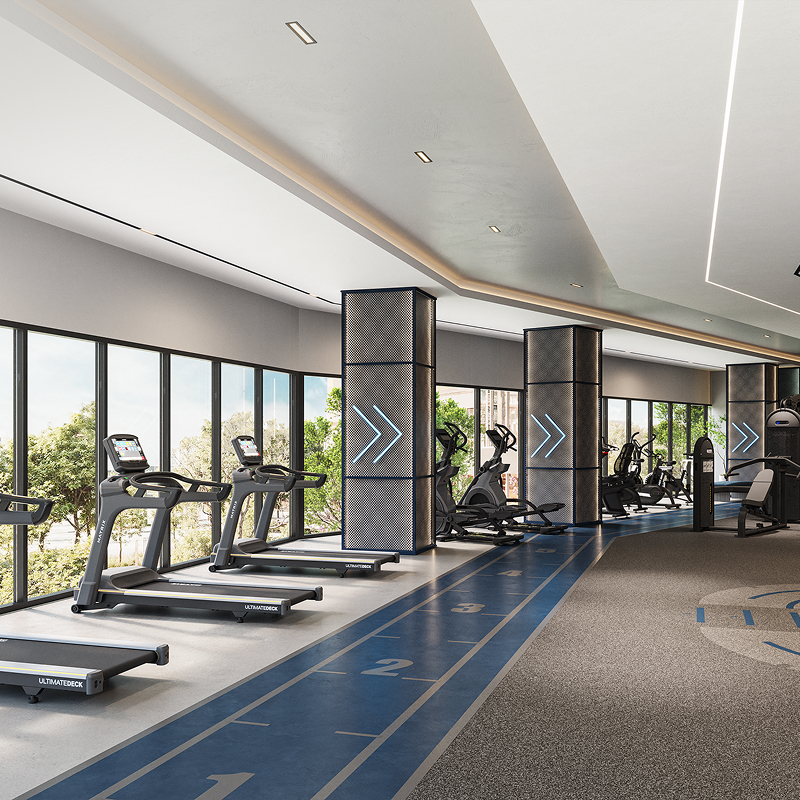 Phòng gym trong nhà